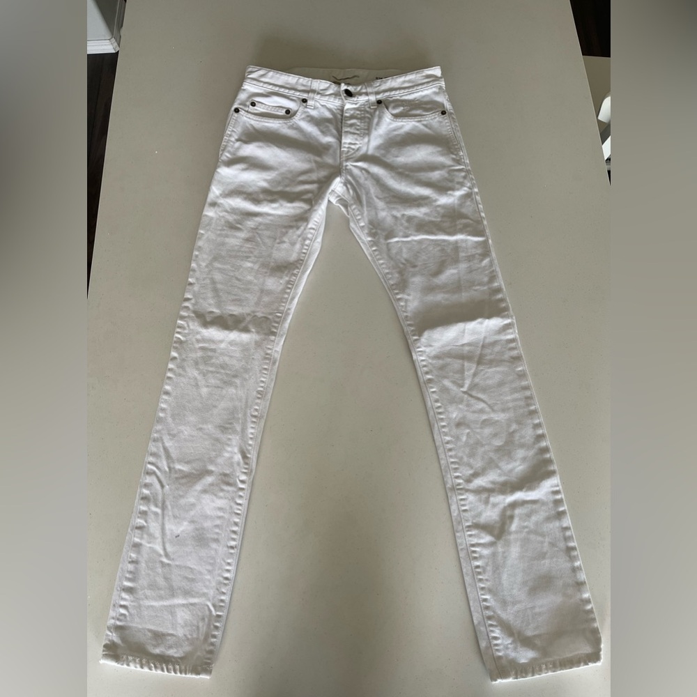 Saint Laurent white jeans